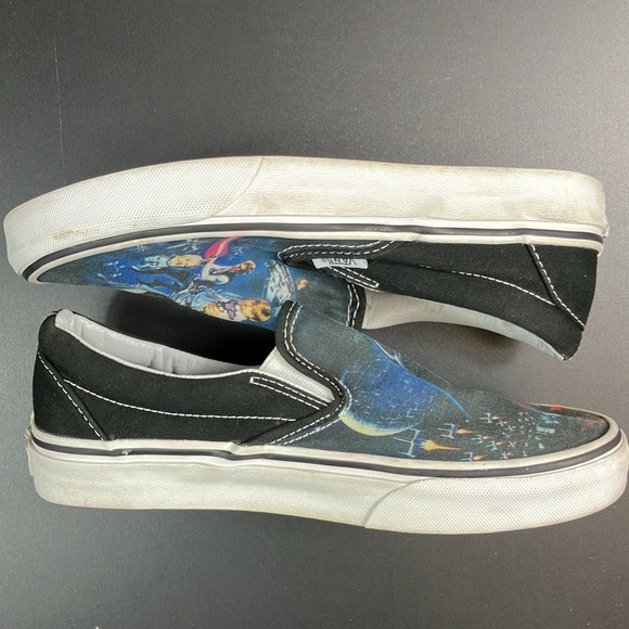 Vans x Star Wars New Hope Classic Slip On Unisex Sneaker Shoes M 5.5 / W 7 - Picture 8 of 11